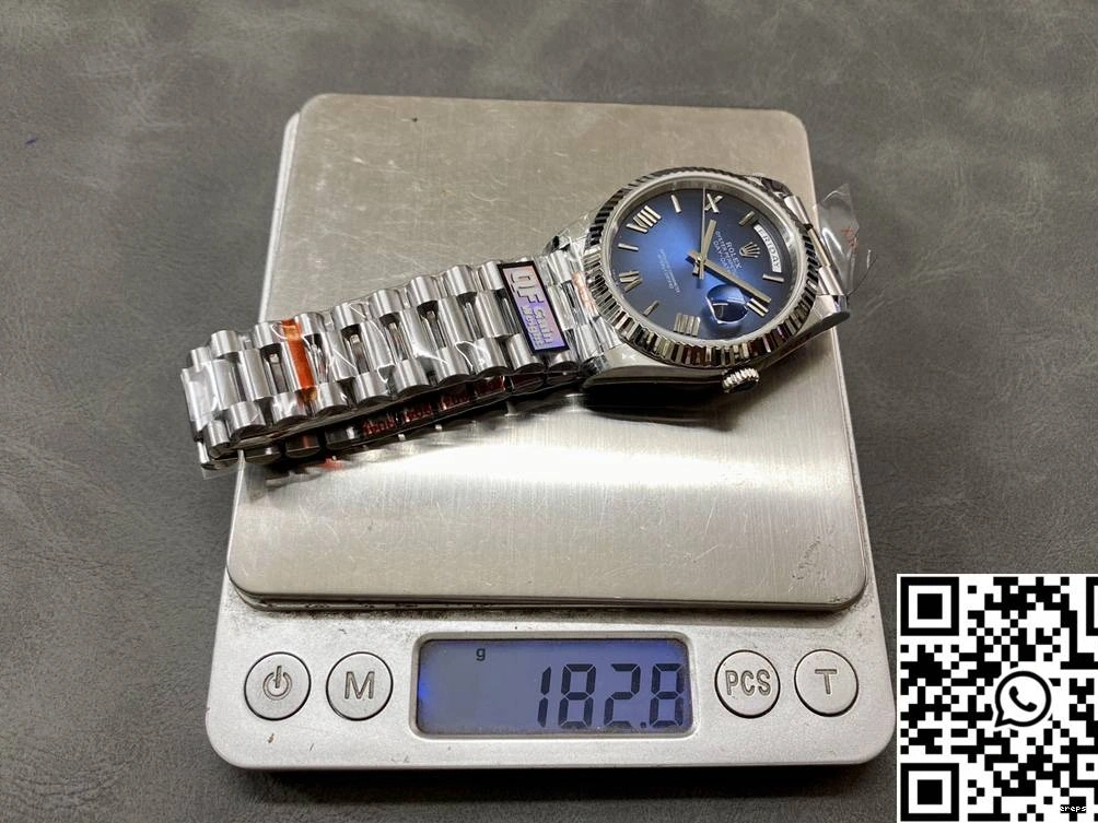 Blue Date Dial 228239-0076 Day Rolex Steel v5 QF Factory Tungsten Deep 0416